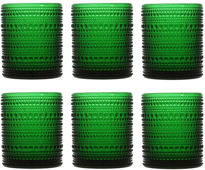 Fortessa - Jupiter 10 Oz Green Double Old Fashioned Glass, Pack of 6 - JUPITERDG.04