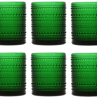 Fortessa - Jupiter 10 Oz Green Double Old Fashioned Glass, Pack of 6 - JUPITERDG.04