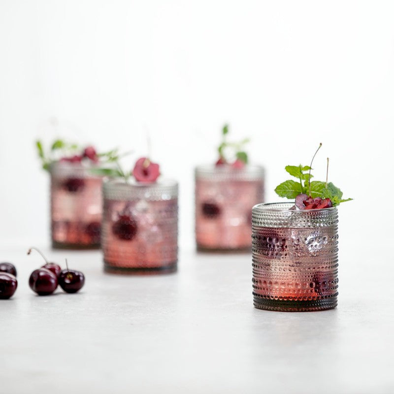 Fortessa - Jupiter 10 Oz Grey Double Old Fashioned Glass, Pack of 4 - JUPITERSM.4.04