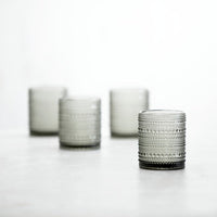 Fortessa - Jupiter 10 Oz Grey Double Old Fashioned Glass, Pack of 4 - JUPITERSM.4.04