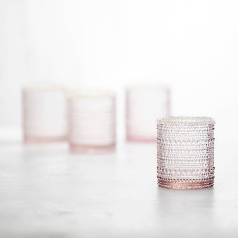 Fortessa - Jupiter 10 Oz Pink Double Old Fashioned Glass, Pack of 4 - JUPITERPK.4.04