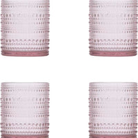 Fortessa - Jupiter 10 Oz Pink Double Old Fashioned Glass, Pack of 4 - JUPITERPK.4.04