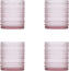 Fortessa - Jupiter 10 Oz Pink Double Old Fashioned Glass, Pack of 4 - JUPITERPK.4.04