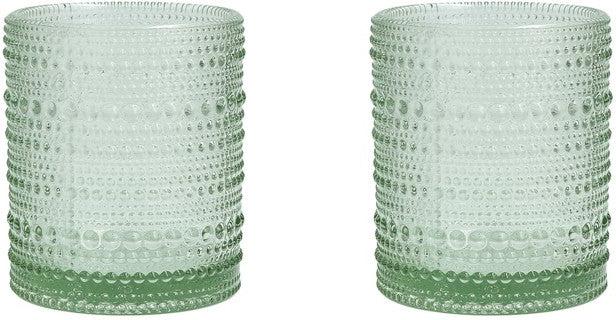 Fortessa - Jupiter 10 Oz Sage Double Old Fashioned Glass, Pack of 2 - JUPITERSG.2.04