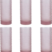 Fortessa - Jupiter 10.8 Oz Pink Collins/Highball Glass, Pack of 6 - JUPITERPK.10