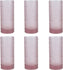Fortessa - Jupiter 10.8 Oz Pink Collins/Highball Glass, Pack of 6 - JUPITERPK.10