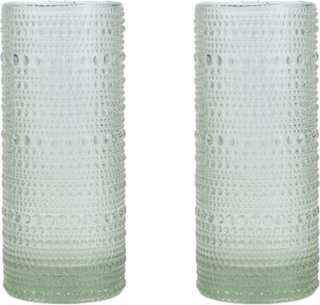 Fortessa - Jupiter 10.8 Oz Sage Collins/Highball Glass, Pack of 2 - JUPITERSG.2.10