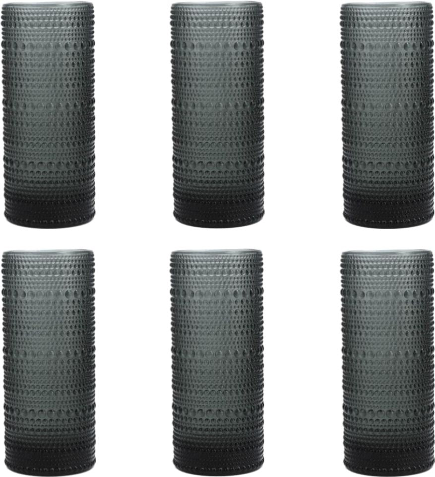 Fortessa - Jupiter 10.8 Oz Storm Collins/Highball Glass, Pack of 6 - JUPITERST.10