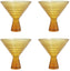 Fortessa - Jupiter 11.5 Oz Amber Martini Glass, Pack of 4 - JUPITERAM.06