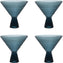 Fortessa - Jupiter 11.5 Oz Blue Martini Glass, Pack of 4 - JUPITERBL.06
