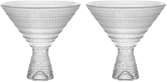 Fortessa - Jupiter 11.5 Oz Clear Martini Glass, Pack of 2 - JUPITERCL.2.06
