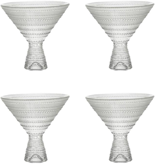 Fortessa - Jupiter 11.5 Oz Clear Martini Glass, Pack of 4 - JUPITERCL.06