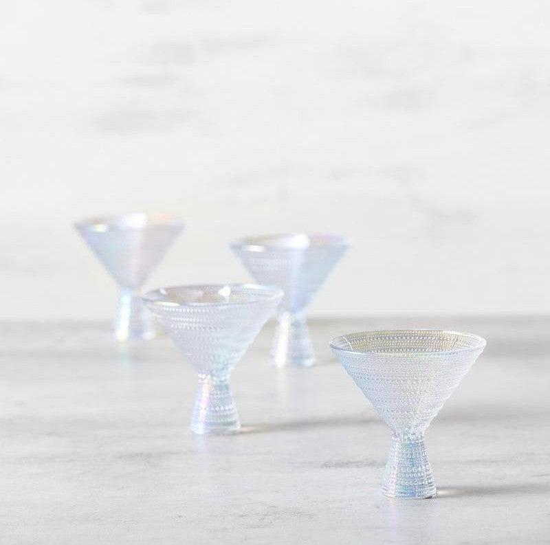 Fortessa - Jupiter 11.5 Oz Iridescent Martini Glass, Pack of 4 - JUPITERID.06