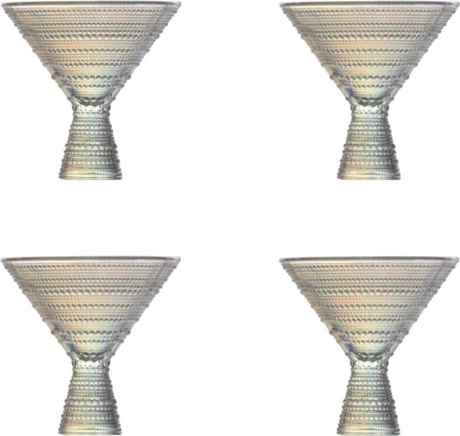 Fortessa - Jupiter 11.5 Oz Iridescent Martini Glass, Pack of 4 - JUPITERID.06