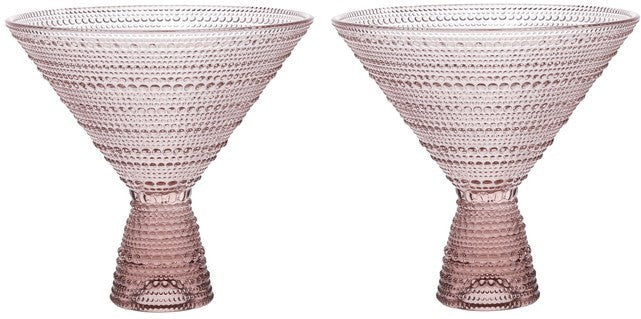 Fortessa - Jupiter 11.5 Oz Pink Martini Glass, Pack of 2 - JUPITERPK.2.06