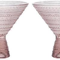Fortessa - Jupiter 11.5 Oz Pink Martini Glass, Pack of 2 - JUPITERPK.2.06