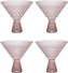 Fortessa - Jupiter 11.5 Oz Pink Martini Glass, Pack of 4 - JUPITERPK.06
