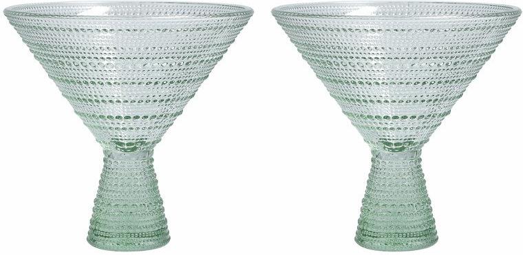 Fortessa - Jupiter 11.5 Oz Sage Martini Glass, Pack of 2 - JUPITERSG.2.06