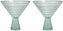 Fortessa - Jupiter 11.5 Oz Sage Martini Glass, Pack of 2 - JUPITERSG.2.06