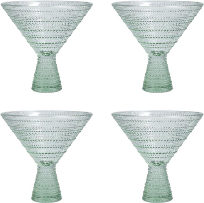 Fortessa - Jupiter 11.5 Oz Sage Martini Glass, Pack of 4 - JUPITERSG.06