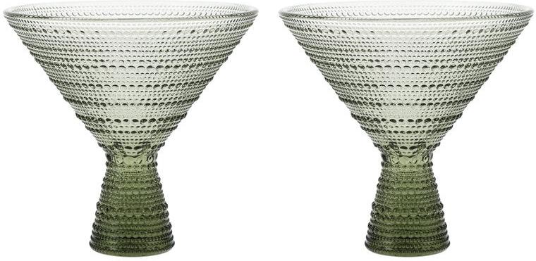 Fortessa - Jupiter 11.5 Oz Smoke Gray Martini Glass, Pack of 2 - JUPITERSM.2.06