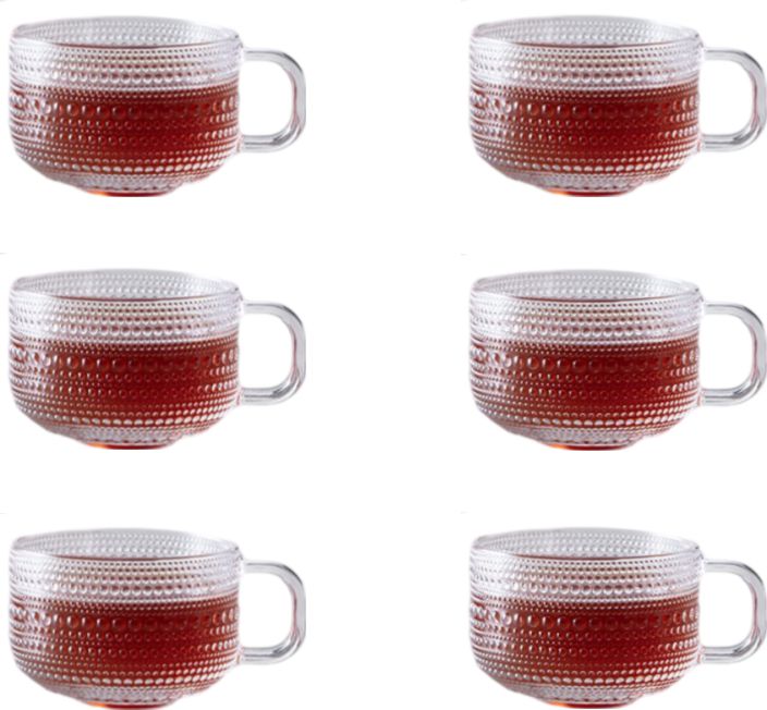 Fortessa - Jupiter 12 Oz Clear Tea/Cappuccino Cup, Pack of 6 - JUPITERCL.22