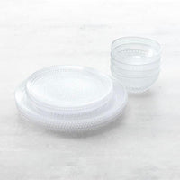 Fortessa - Jupiter 12 Pc Clear Dinnerware Set - 12PPS.JUPITER.CL