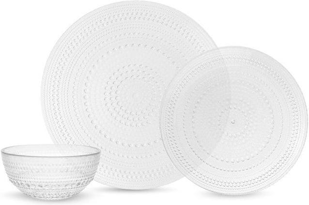 Fortessa - Jupiter 12 Pc Clear Dinnerware Set - 12PPS.JUPITER.CL