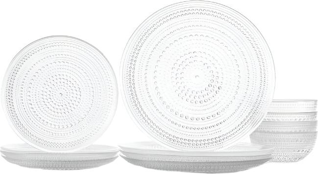 Fortessa - Jupiter 12 Pc Clear Dinnerware Set - 12PPS.JUPITER.CL