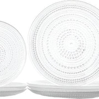 Fortessa - Jupiter 12 Pc Clear Dinnerware Set - 12PPS.JUPITER.CL