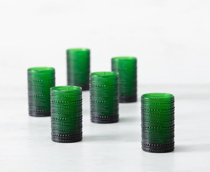 Fortessa - Jupiter 13 Oz Green Iced Beverage Glass, Pack of 6 - JUPITERDG.03