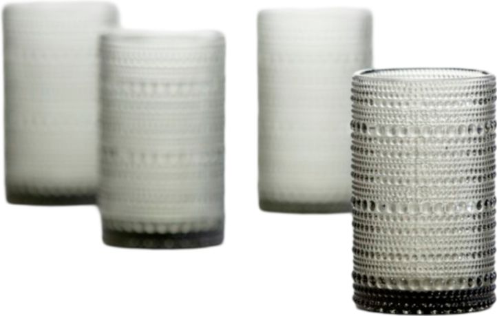 Fortessa - Jupiter 13 Oz Grey Iced Beverage Glass, Pack of 4 - JUPITERSM.4.03