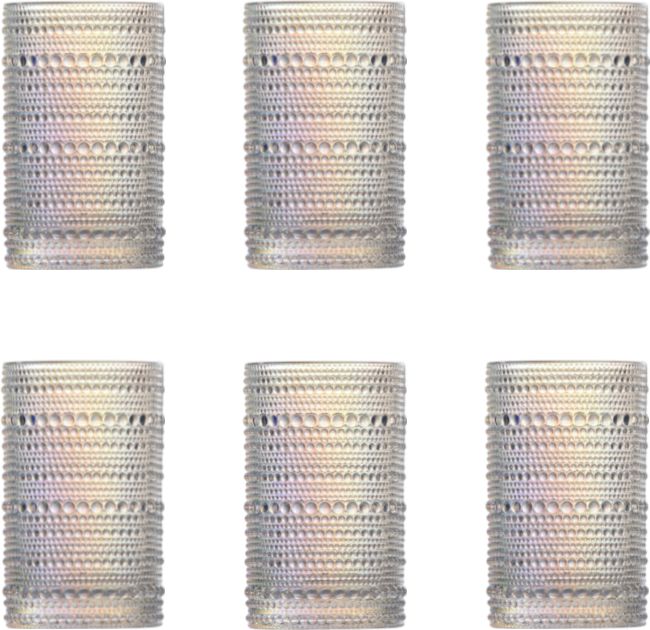 Fortessa - Jupiter 13 Oz Iridescent Iced Beverage Glass, Pack of 6 - JUPITERID.03
