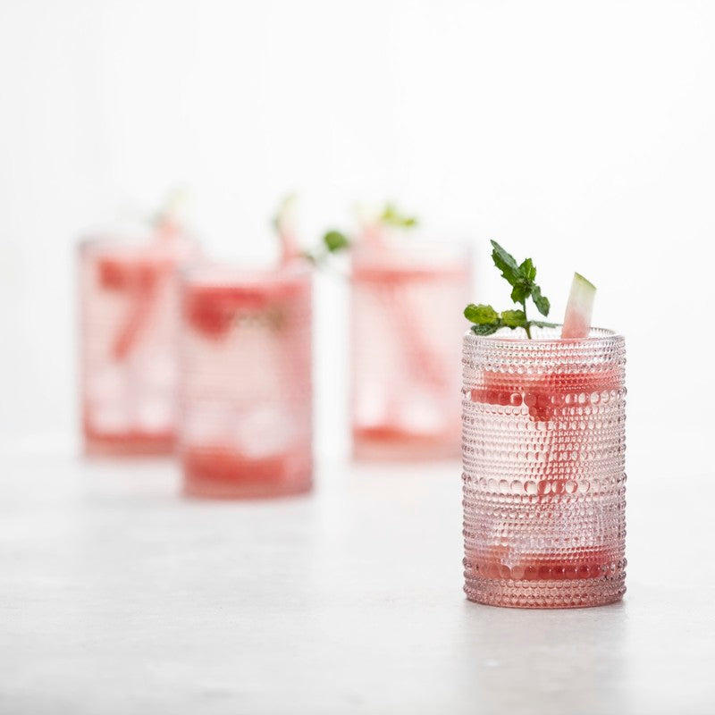 Fortessa - Jupiter 13 Oz Pink Iced Beverage Glass, Pack of 4 - JUPITERPK.4.03