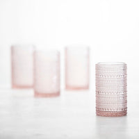 Fortessa - Jupiter 13 Oz Pink Iced Beverage Glass, Pack of 4 - JUPITERPK.4.03