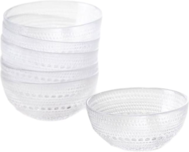 Fortessa - Jupiter 13.5 Oz Clear Cereal Bowl, Pack of 6 - JUPcL.BOWL.05