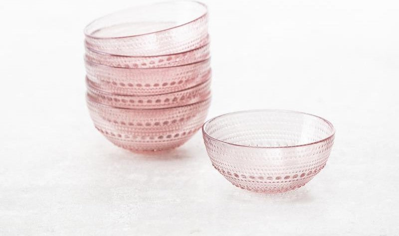 Fortessa - Jupiter 13.5 Oz Pink Cereal Bowl, Pack of 6 - JUPPK.BOWL.05