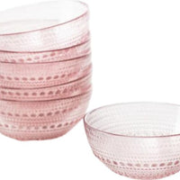 Fortessa - Jupiter 13.5 Oz Pink Cereal Bowl, Pack of 6 - JUPPK.BOWL.05