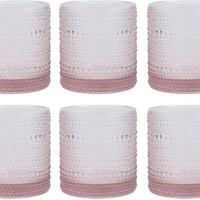 Fortessa - Jupiter 13.9 Oz Pink Triple Old-Fashioned Glass, Pack of 6 - JUPITERPK.09