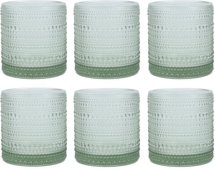 Fortessa - Jupiter 13.9 Oz Sage Triple Old-Fashioned Glass, Pack of 6 - JUPITERSG.09