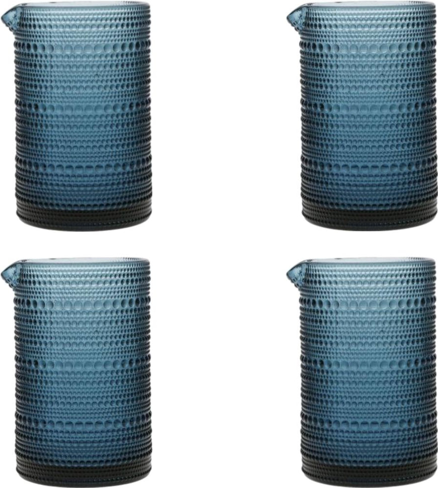 Fortessa - Jupiter 25 Oz Blue Mixing Glass, Pack of 4 - JUPITERBL.07