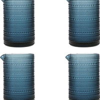 Fortessa - Jupiter 25 Oz Blue Mixing Glass, Pack of 4 - JUPITERBL.07