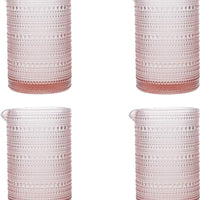 Fortessa - Jupiter 25 Oz Pink Mixing Glass, Pack of 4 - JUPITERPK.07