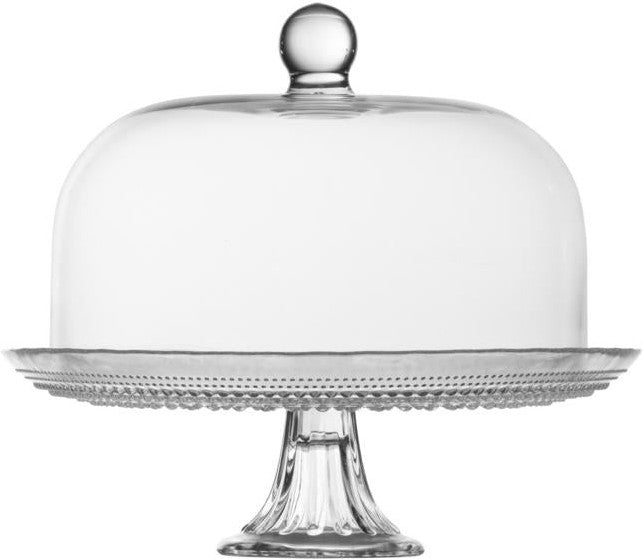Fortessa - Jupiter Clear 13" Cake Stand and Dome Set - JUPcL.CAKE.LGSET