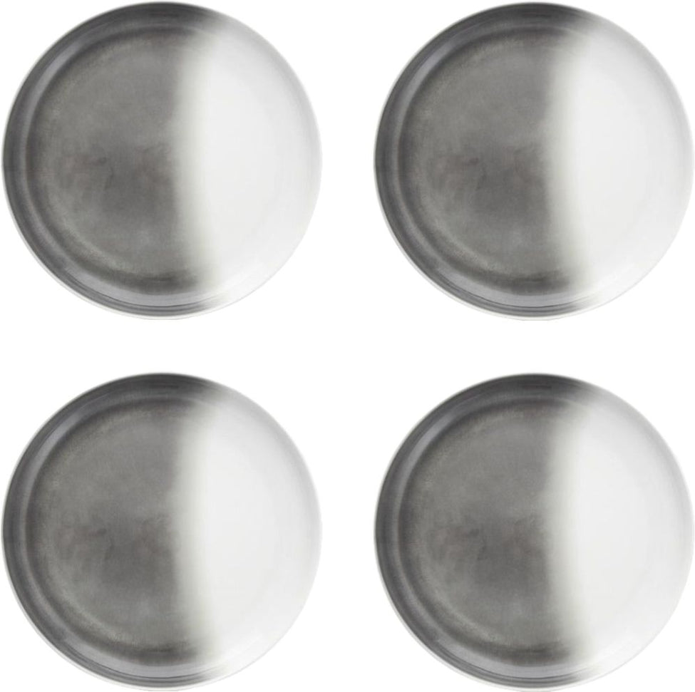 Fortessa - La Cote 11" Outdoor Mistral Gray Coupe Dinner Plate, Pack of 4 - MD.LACOTE.MG.01
