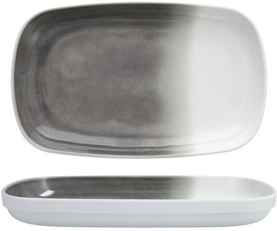 Fortessa - La Cote 11x7” Outdoor Mistral Gray Rectangular Platter - MD.LACOTE.MG.05