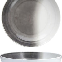Fortessa - La Cote 14" Outdoor Mistral Gray Coupe Serving Bowl - MD.LACOTE.MG.06