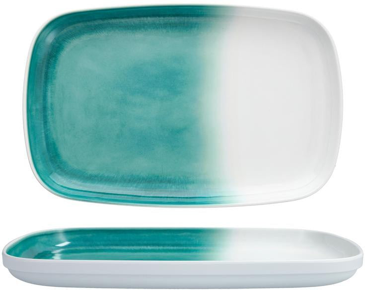 Fortessa - La Cote 14" x 9” Outdoor Amalfi Rectangular Platter - MD.LACOTE.AM.04