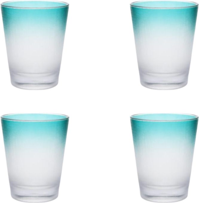 Fortessa - La Cote Outdoor 14 Oz Amalfi Plastic Rocks/Double Old Fashioned Glass, Pack of 4 - PS.LACOTE.AM.01