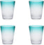 Fortessa - La Cote Outdoor 14 Oz Amalfi Plastic Rocks/Double Old Fashioned Glass, Pack of 4 - PS.LACOTE.AM.01